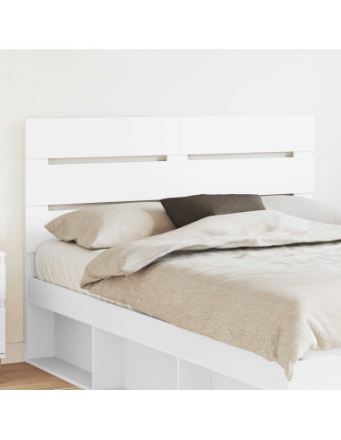 Testiera con testiera Bianco 150 cm Legno multistrato