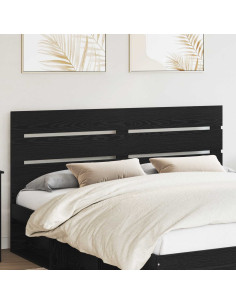 Testiera con testiera Rovere Nero 160 cm Legno multistrato