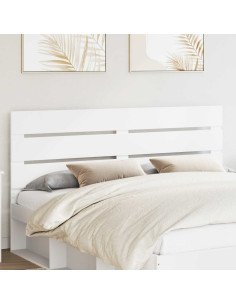 Testiera con testiera Bianco 160 cm Legno multistrato