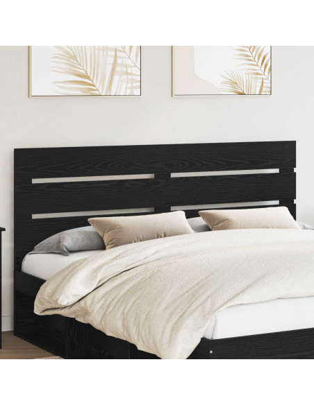 Testiera con testiera Rovere Nero 180 cm Legno multistrato