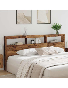 Testiera Legno vecchio 220 x 17 x 102 cm Legno multistrato