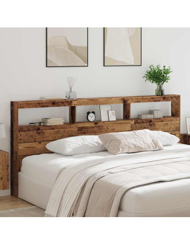 Testiera Legno vecchio 220 x 17 x 102 cm Legno multistrato