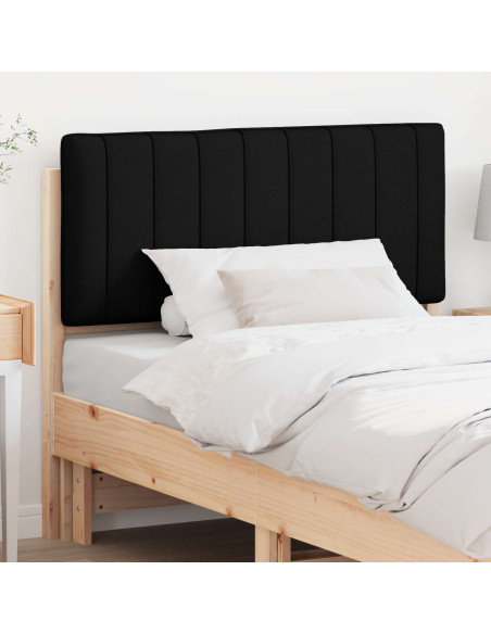 Testiera imbottita Marrone e Nero 100 cm Pino massello