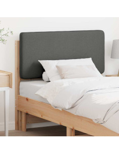 Testiera imbottita Marrone e Grigio Chiaro 75 cm Pino massello