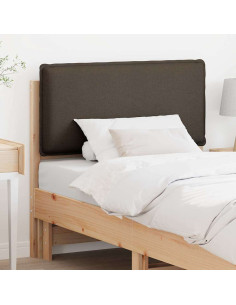 Testiera imbottita Grigio Naturale e Chiaro 75 cm Pino massello