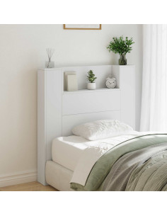 Testiera Bianco 100 x 16,5 x 103,5 cm Legno multistrato