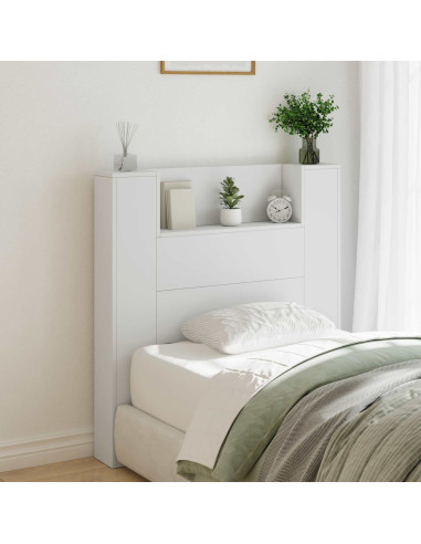 Testiera Bianco 100 x 16,5 x 103,5 cm Legno multistrato