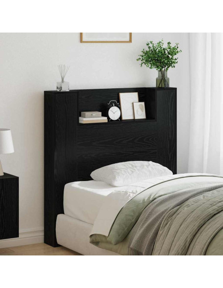 Testiera Rovere Nero 100 x 15 x 103,5 cm Legno multistrato