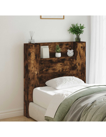 Testiera Rovere fumé 100 x 16,5 x 103,5 cm Legno multistrato