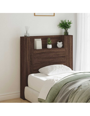 Testiera Rovere Marrone 100 x 16,5 x 103,5 cm Legno multistrato