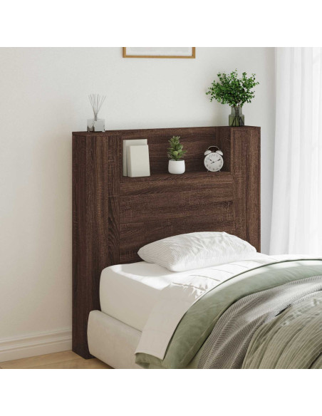 Testiera Rovere Marrone 100 x 16,5 x 103,5 cm Legno multistrato