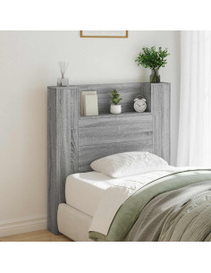 Testiera Grigio Sonoma 100 x 16,5 x 103,5 cm Legno multistrato