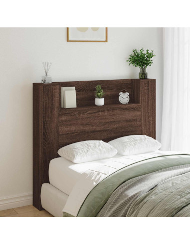 Testiera Rovere Marrone 120 x 16,5 x 103,5 cm Legno multistrato