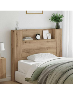 Testiera con lo scaffale Rovere artigianale 120 x 15 x 103,5 cm