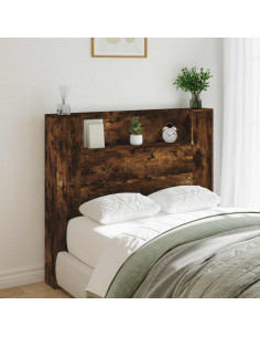 Testiera Rovere fumé 120 x 16,5 x 103,5 cm Legno multistrato