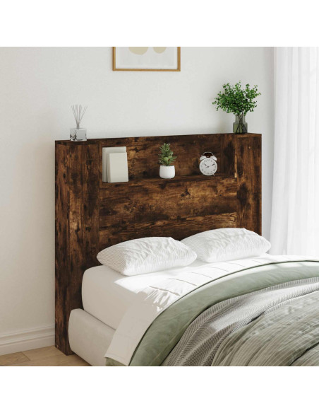 Testiera Rovere fumé 120 x 16,5 x 103,5 cm Legno multistrato