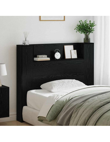 Testiera Rovere Nero 120 x 15 x 103,5 cm Legno multistrato