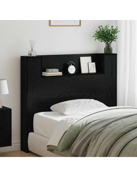 Testiera Rovere Nero 120 x 15 x 103,5 cm Legno multistrato