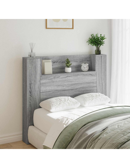 Testiera Grigio Sonoma 120 x 16,5 x 103,5 cm Legno multistrato