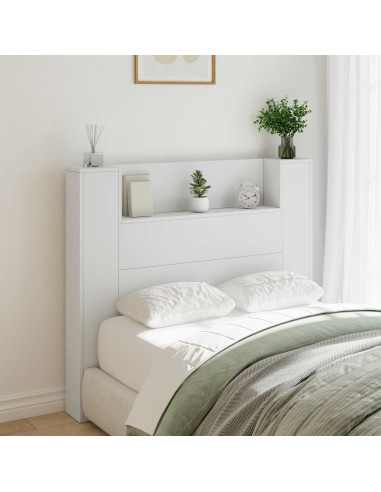 Testiera Bianco 120 x 16,5 x 103,5 cm Legno multistrato