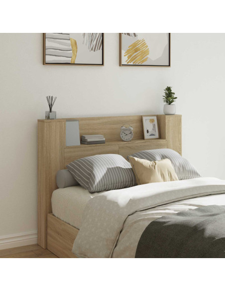 Testiera Rovere Sonoma 140 x 16,5 x 103,5 cm Legno multistrato