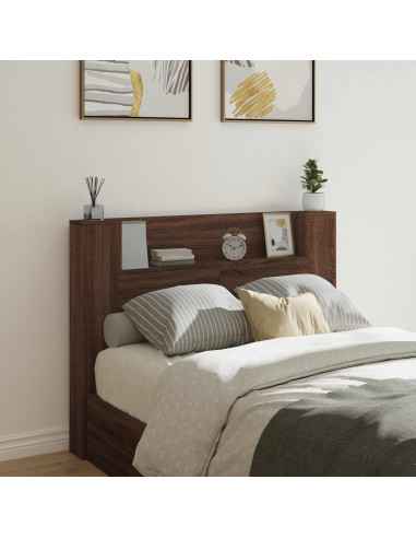 Testiera Rovere Marrone 140 x 16,5 x 103,5 cm Legno multistrato