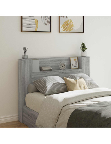 Testiera Grigio Sonoma 140 x 16,5 x 103,5 cm Legno multistrato