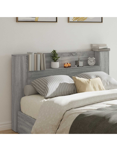 Testiera Grigio Sonoma 160 x 16,5 x 103,5 cm Legno multistrato