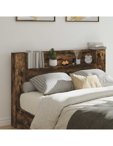 Testiera Rovere fumé 160 x 16,5 x 103,5 cm Legno multistrato