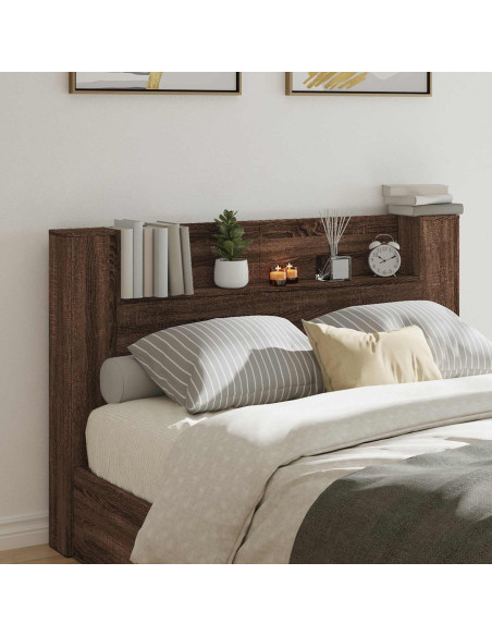 Testiera Rovere Marrone 160 x 16,5 x 103,5 cm Legno multistrato