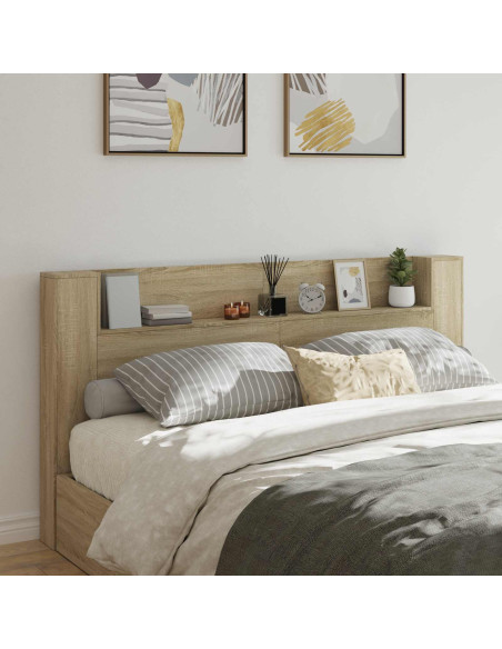 Testiera Rovere Sonoma 200 x 16,5 x 103,5 cm Legno multistrato