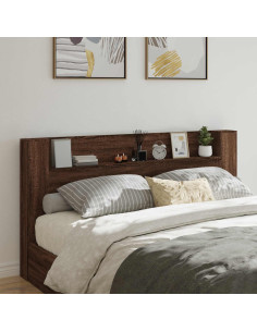 Testiera Rovere Marrone 200 x 16,5 x 103,5 cm Legno multistrato