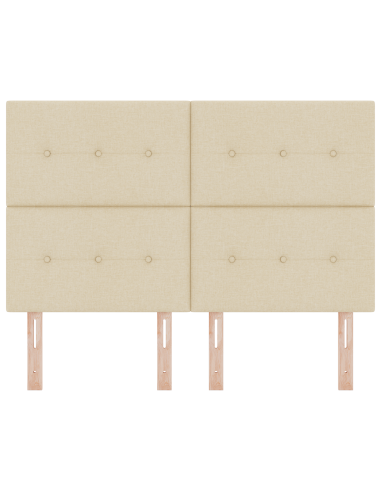 Testiera LED con luci a strisce a LED Crema 160 cm Poliestere