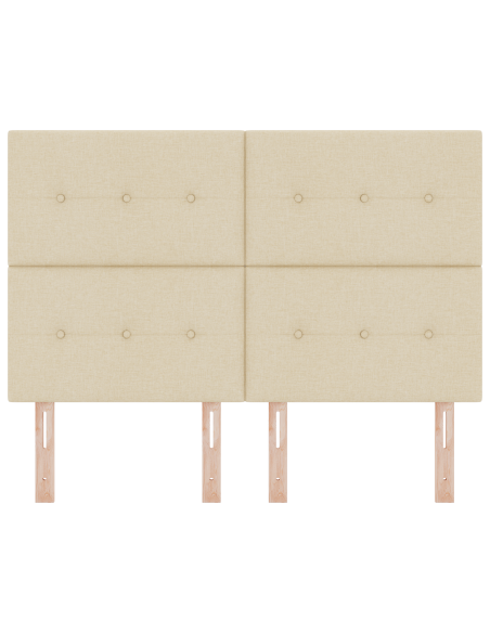 Testiera LED con luci a strisce a LED Crema 160 cm Poliestere