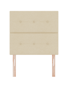 Testiera LED con luci a strisce a LED Crema 80 cm Poliestere