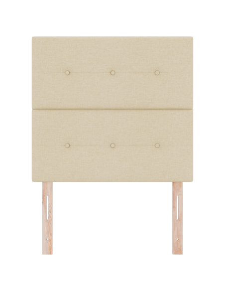 Testiera LED con luci a strisce a LED Crema 80 cm Poliestere