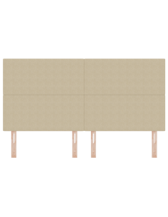 Testiera LED con testiera Grigio Verde 180 cm Poliestere