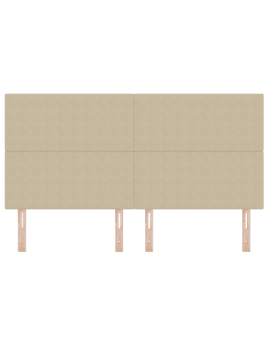 Testiera LED con testiera Grigio Verde 180 cm Poliestere