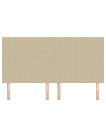 Testiera LED con testiera Grigio Verde 180 cm Poliestere