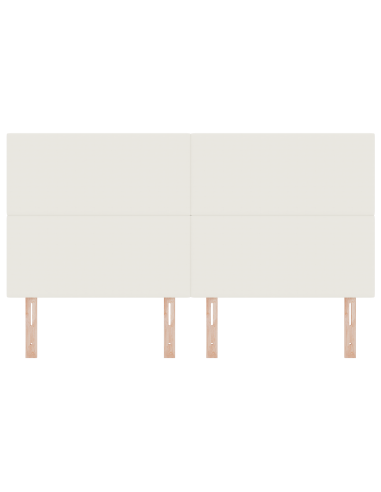 Testiera LED con luci a strisce a LED Crema 180 cm Poliestere