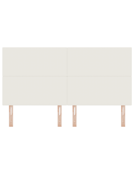 Testiera LED con luci a strisce a LED Crema 180 cm Poliestere