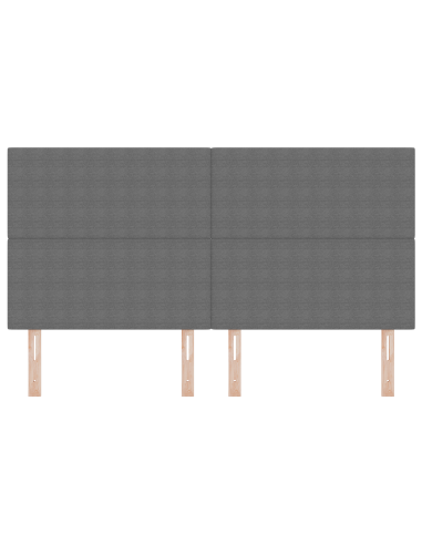 Testiera LED con testiera Grigio chiaro 180 cm Poliestere