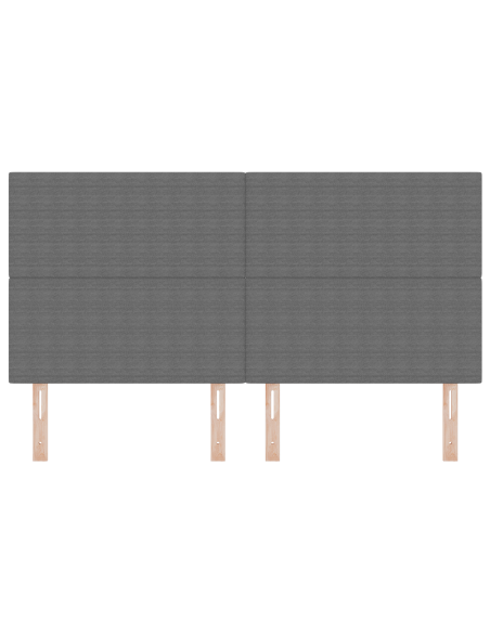 Testiera LED con testiera Grigio chiaro 180 cm Poliestere