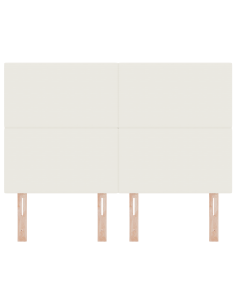 Testiera LED con luci a strisce a LED Crema 144 cm Poliestere