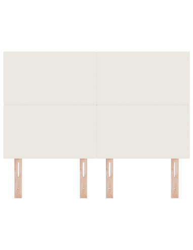 Testiera LED con luci a strisce a LED Crema 144 cm Poliestere