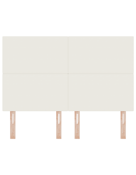 Testiera LED con luci a strisce a LED Crema 144 cm Poliestere