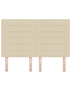 Testiera LED con luci a strisce a LED Crema 160 cm Poliestere