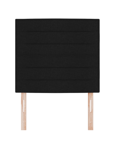 Testiera LED con luci a strisce a LED Nero 90 cm Poliestere