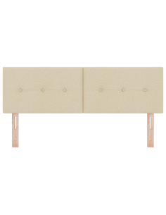 Testiera LED con luci a strisce a LED Crema 160 cm Poliestere