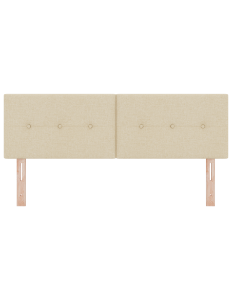 Testiera LED con luci a strisce a LED Crema 160 cm Poliestere